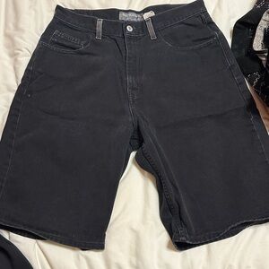 Vintage Levi’s Silvertab Denim Shorts Men 33 Black Y2K early 00s USA jort